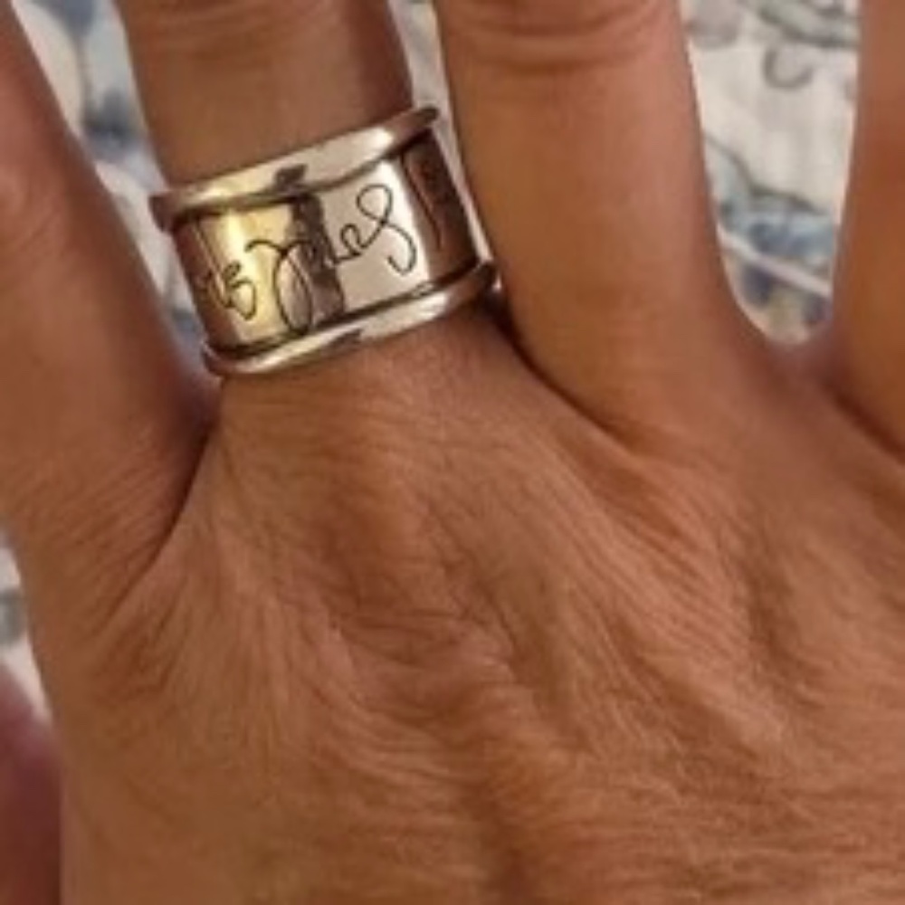 Shawn Kilinger "Hear My Soul Speak" SS ring - size 8 1/2